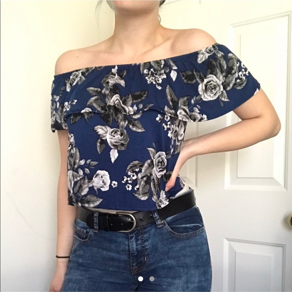 Floral crop top